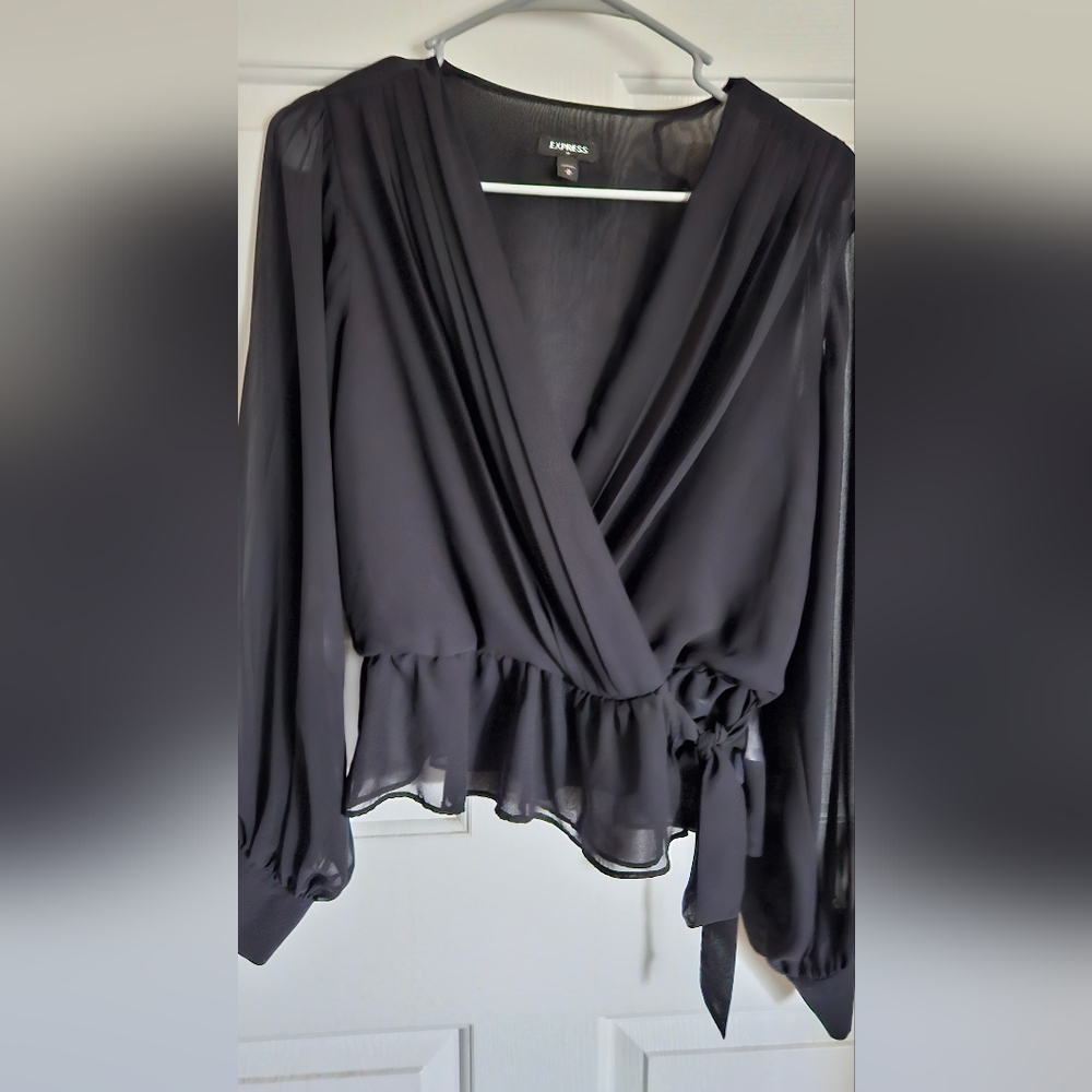 Black sheer top